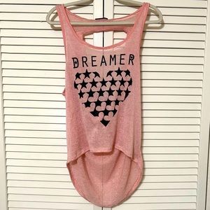 Blush women’s light pink slouchy back sleeves round neck size L